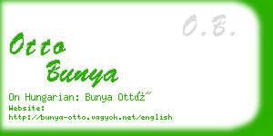 otto bunya business card
